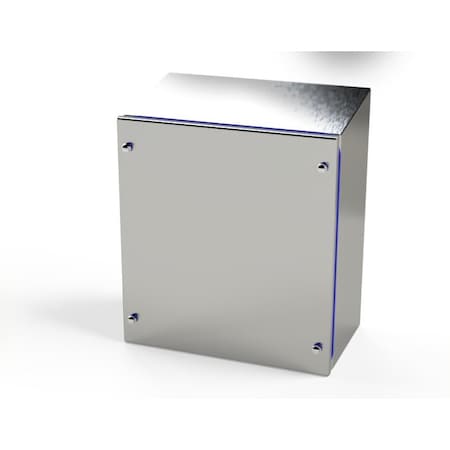 Saginaw Control & Engineering Fasteners Electrical Enclosures, 12-1/2 in H, 6 in D, 11.50 in W, NEMA 3R, 4, 4X, 12, 13 SCE-13KJ1206SSST